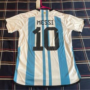 Adidas Argentina Lionel Messi World Cup Soccer Jersey Kit Small S BNWT
